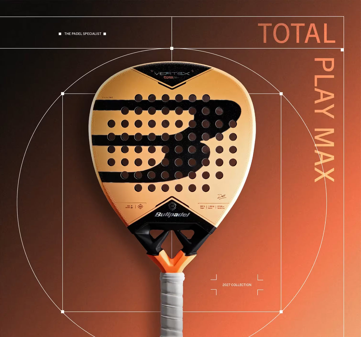 PALETA PADEL BULLPADEL VERTEX 05 W 27