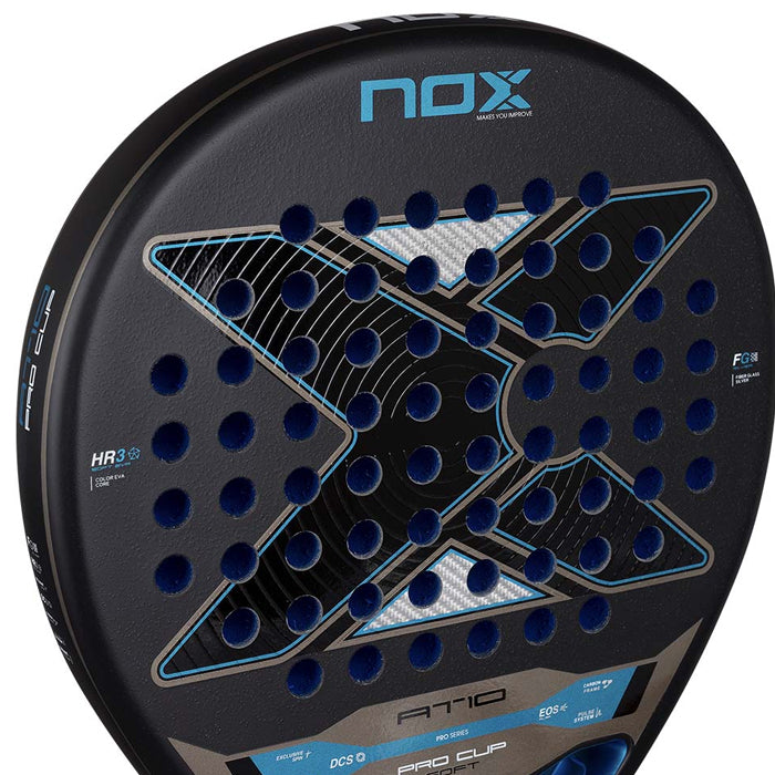 PALETA PADEL NOX AT10 PRO CUP SOFT BY AGUSTIN TAPIA CON FUNDA
