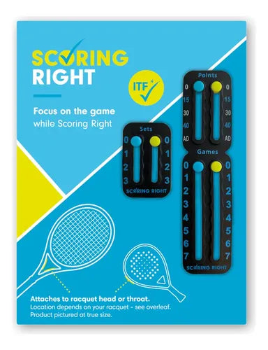 MARCADOR DE PUNTOS SCORING RIGHT TENIS Y PADEL