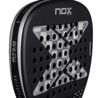 PALETA PADEL NOX AT10 GENIUS ATTACK 18K ALUM 2026 BY AGUSTIN TAPIA CON FUNDA