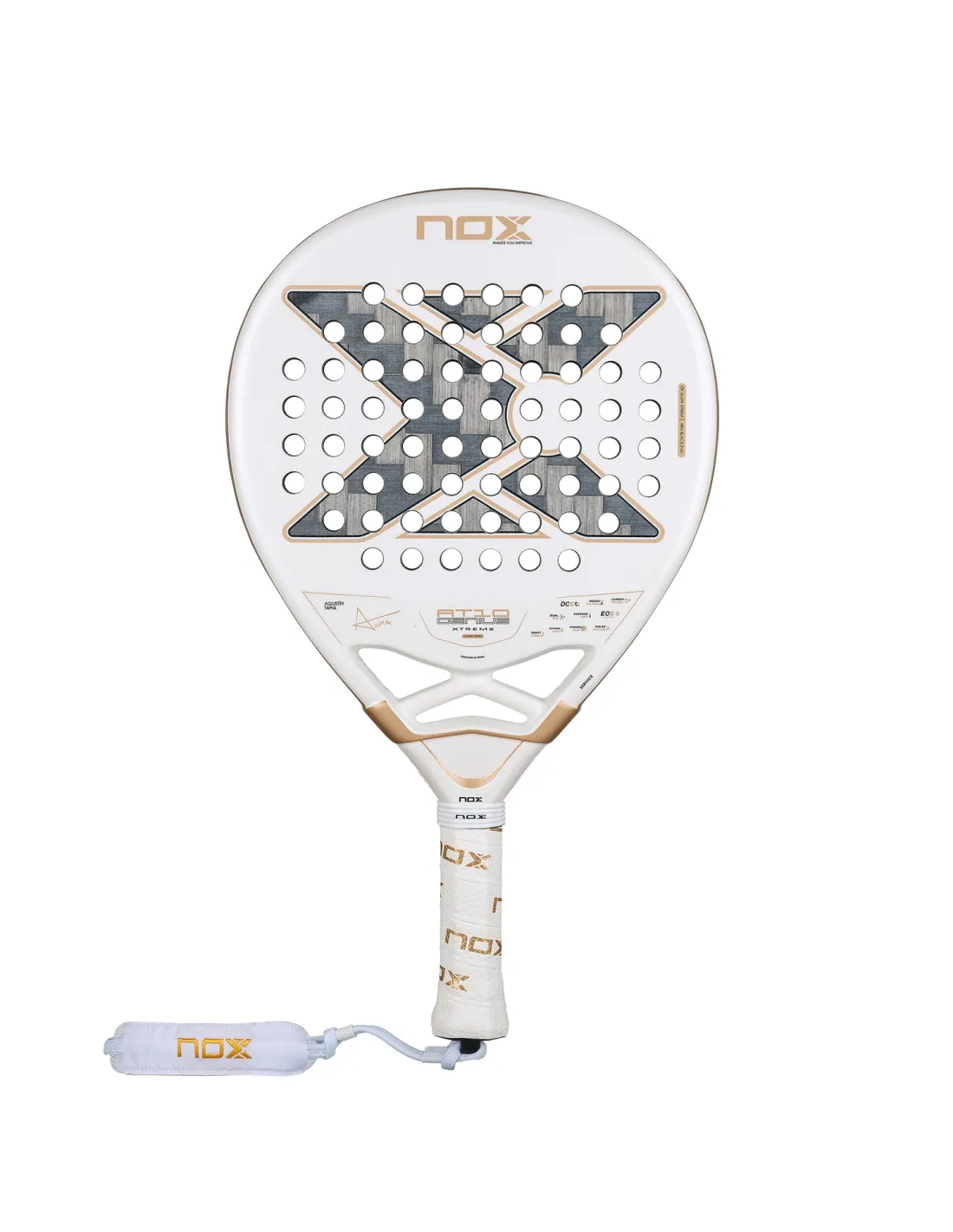 PALETA PADEL NOX AT10 GENIUS 12K ALUM XTREM 2026 BY AGUSTIN TAPIA