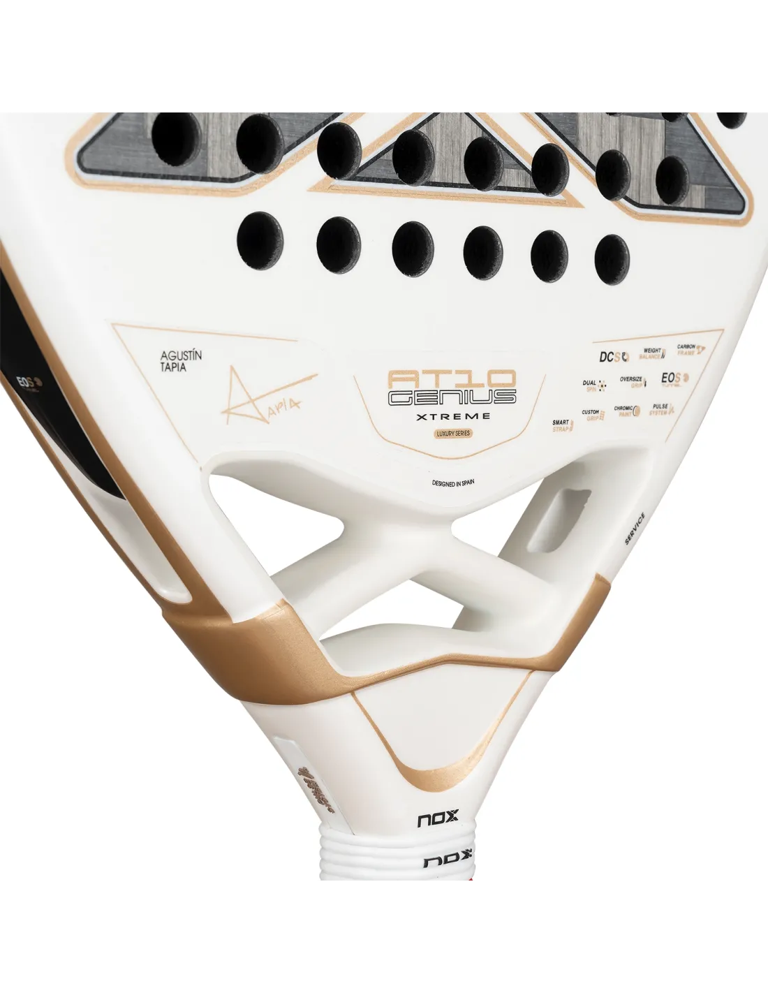 PALETA PADEL NOX AT10 GENIUS 12K ALUM XTREM 2026 BY AGUSTIN TAPIA