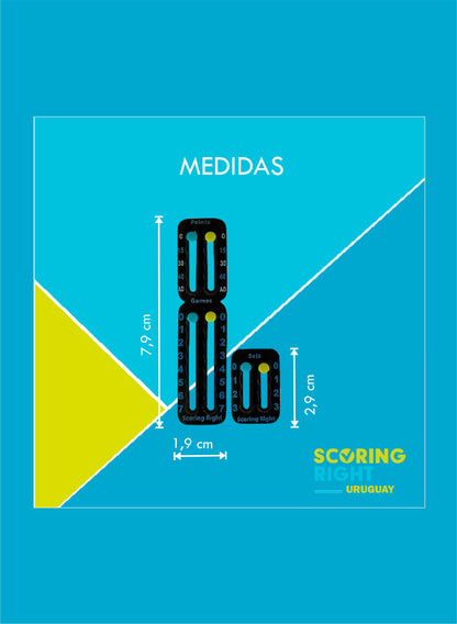 MARCADOR DE PUNTOS SCORING RIGHT TENIS Y PADEL